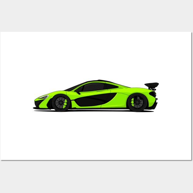 MCLAREN P1 LIME Wall Art by VENZ0LIC